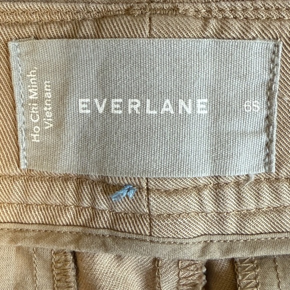 Everlane The Draper Pleated Pant in Buttersmooth Tan. Size 6S #1639 - Picture 8 of 8